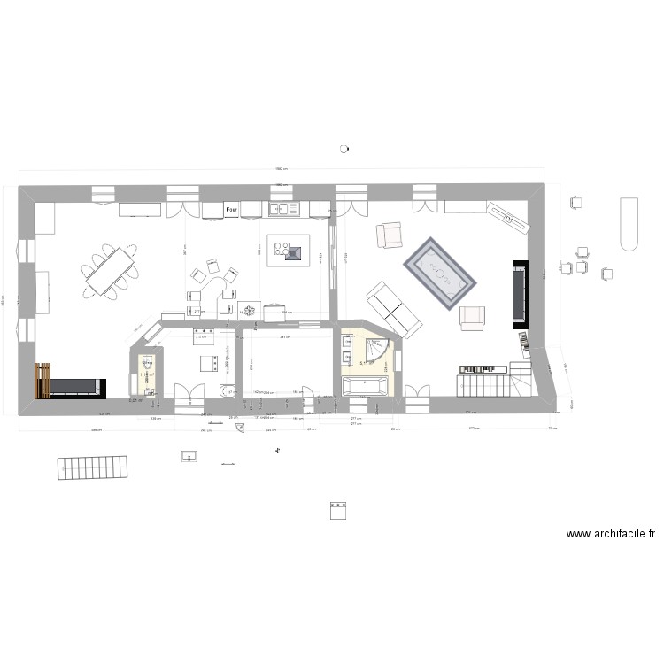Maison_V15. Plan de 3 pièces et 6 m2