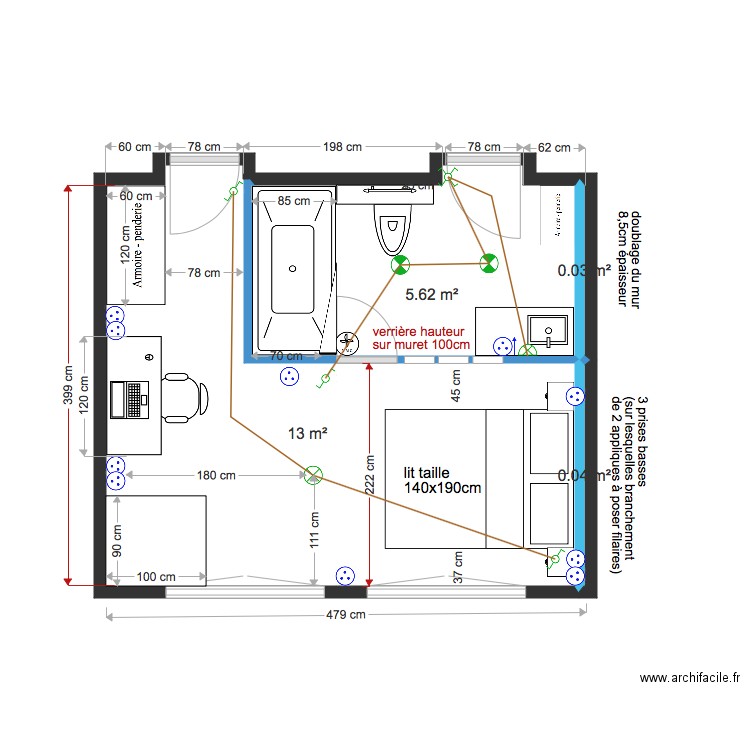 Plan de rémol 10janvier LE CHESNAY. Plan de 0 pièce et 0 m2