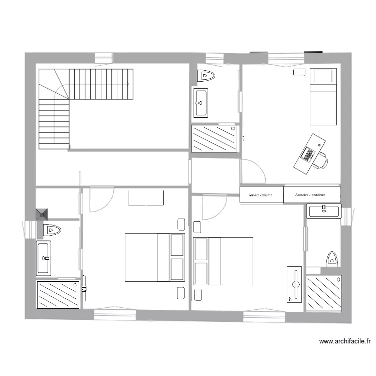 1er etage suite 2. Plan de 1er etage suite 2. Plan de
