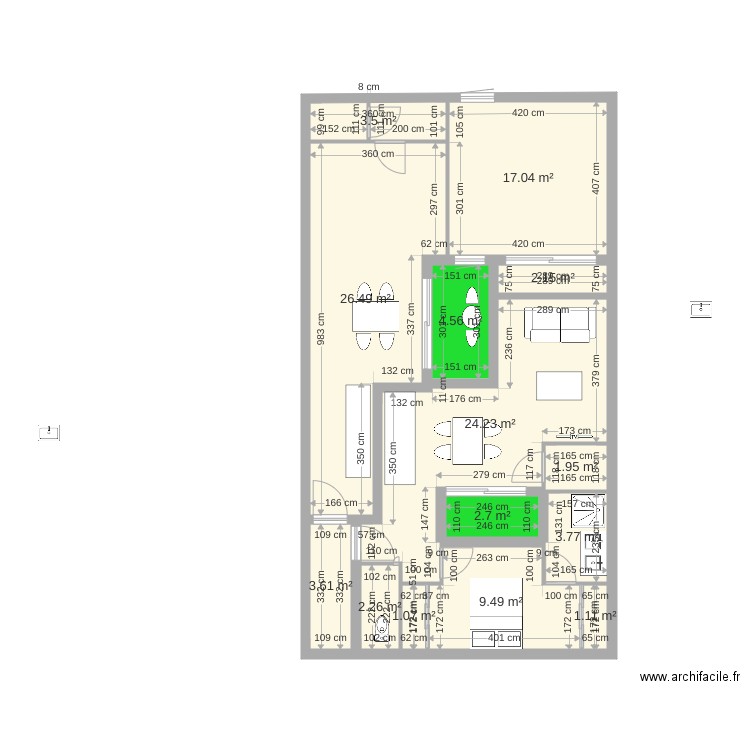 bonnac3 2 APPART4. Plan de 0 pièce et 0 m2