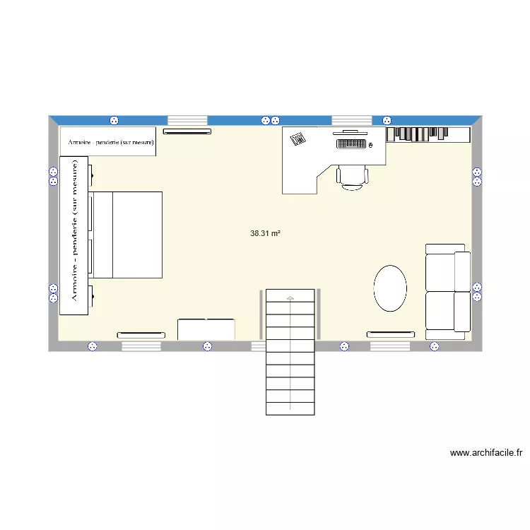 Grenier plan 3. Plan de Grenier plan 3. Plan de