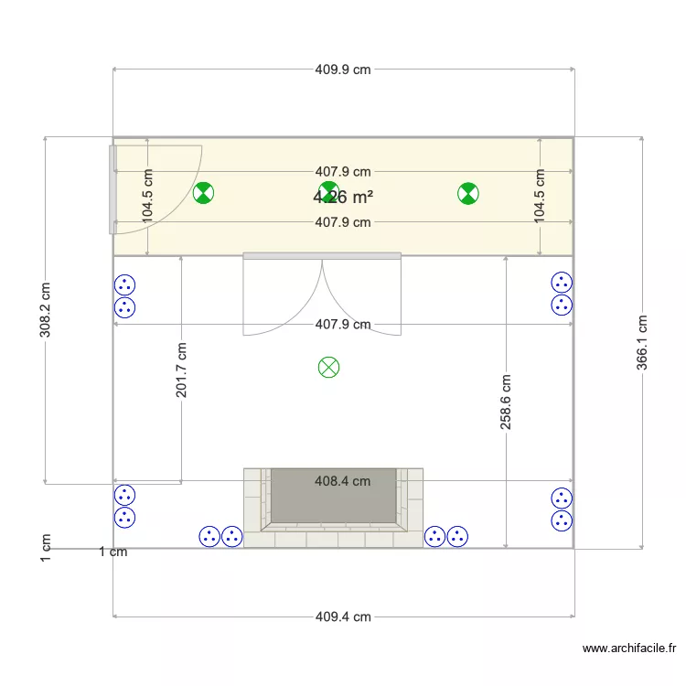 hall. Plan de 