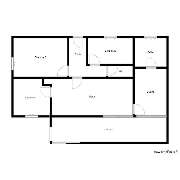 Sinistre M GONZALEZ. Plan de 9 pièces et 89 m2