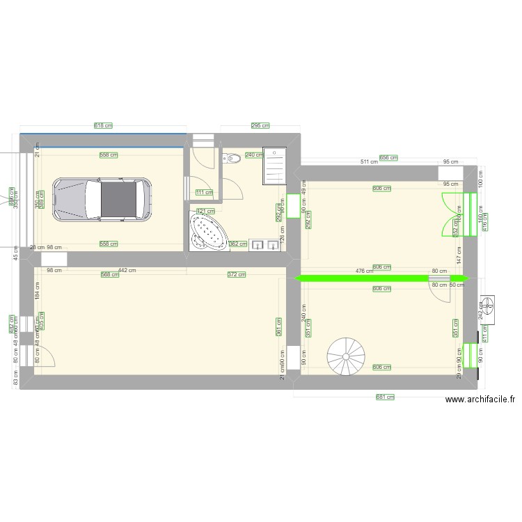 Grange apres. Plan de 0 pièce et 0 m2
