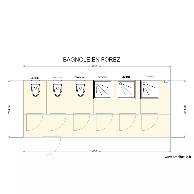 BAGNOLES EN FOREZ. Plan de 