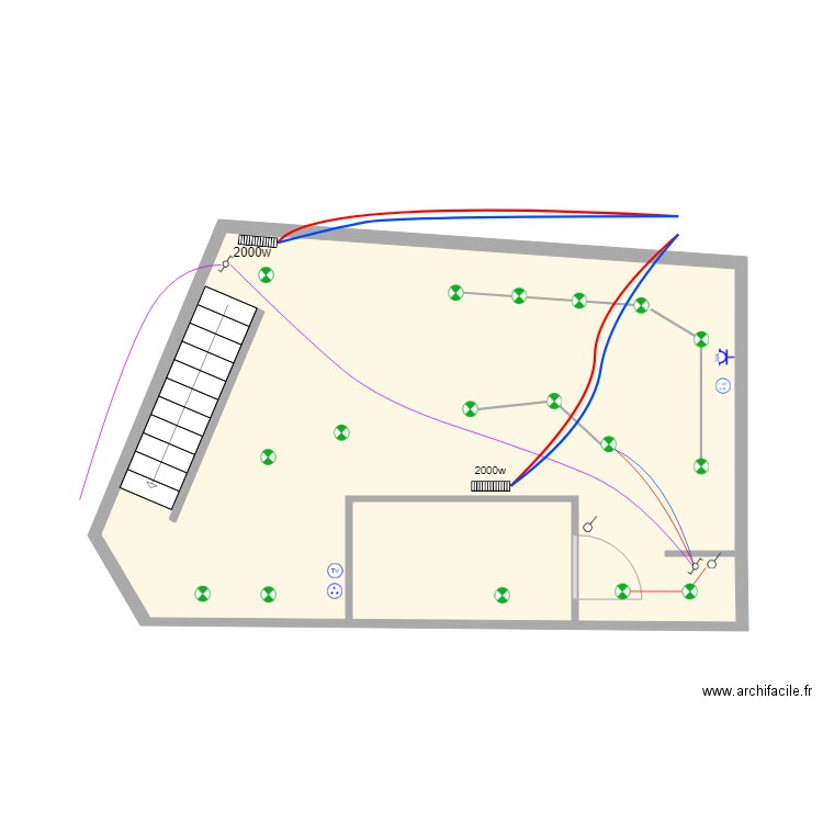 pont scorff rdc. Plan de 0 pièce et 0 m2