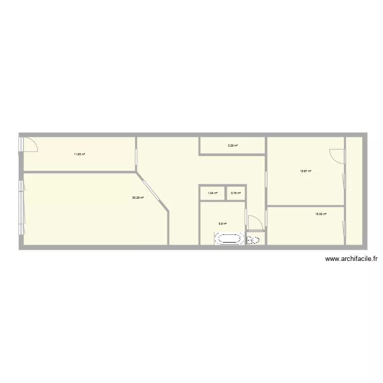 appartemant. Plan de 