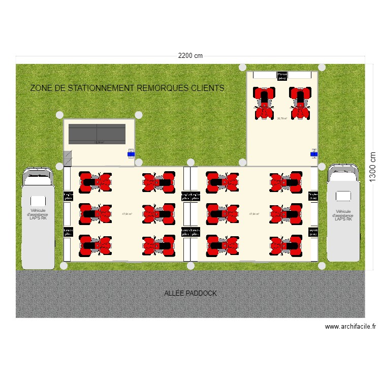 INSTALLATION PADDOCK GATEL V2. Plan de 4 pièces et 136 m2