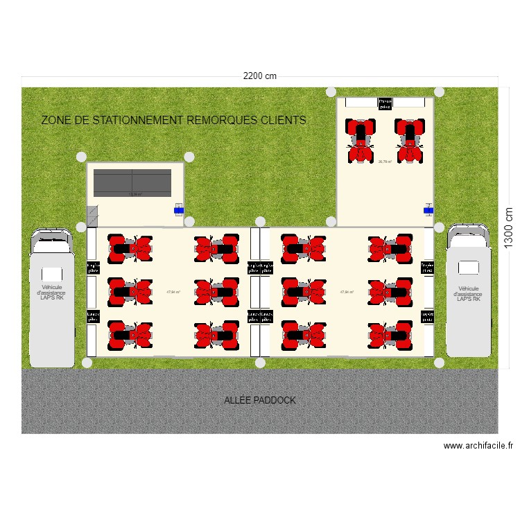 INSTALLATION PADDOCK GATEL V2. Plan de 3 pièces et 108 m2