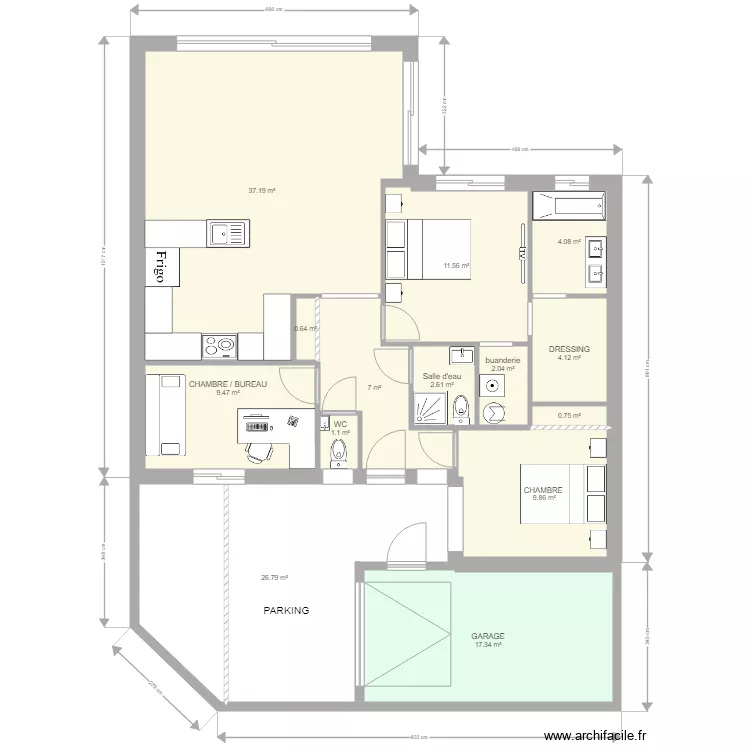 PLAIN PIED AUTOMNE. Plan de PLAIN PIED AUTOMNE. Plan de