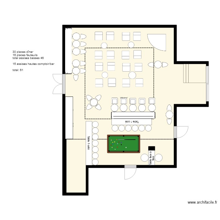 version 1 bis. Plan de 0 pièce et 0 m2