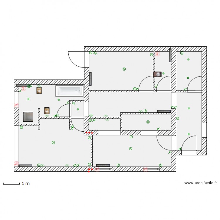 Maison - Plan ELEC. Plan de 0 pièce et 0 m2