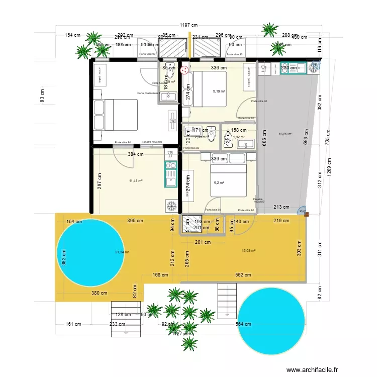 Popotte Steph  29 oct 26. Plan de 9 Pièces et 89 m²