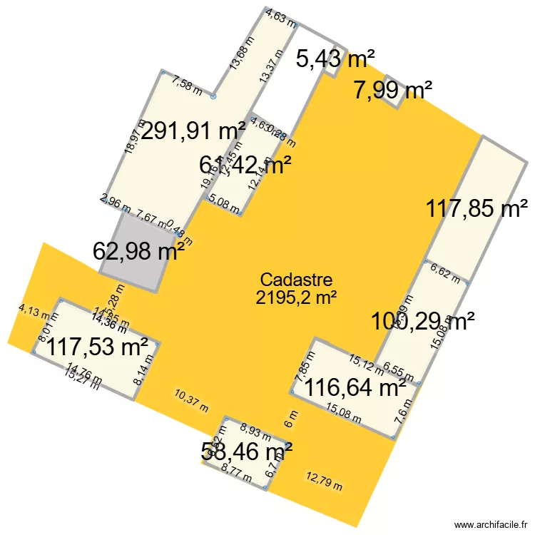 ESSERTENNE 3. Plan de 10  et 941 m²