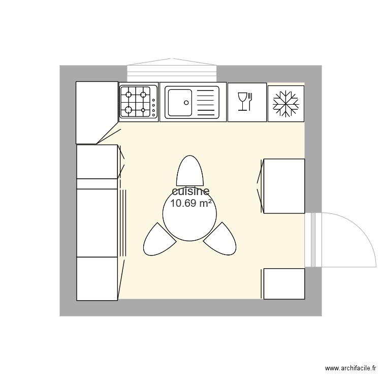 cuisine maison. Plan de 0 pièce et 0 m2