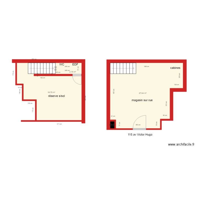 115 victor hugo. Plan de 0 pièce et 0 m2