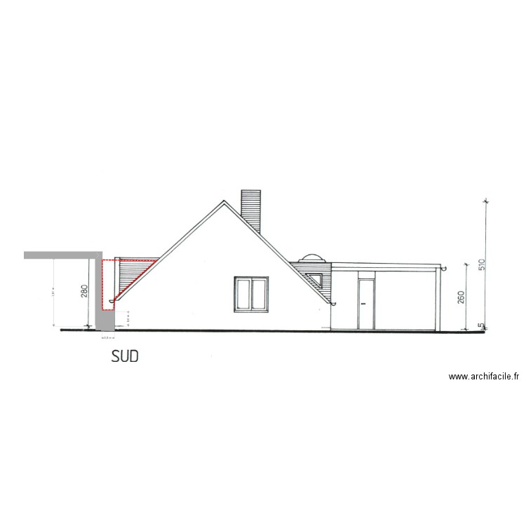 liaison patio. Plan de 0 pièce et 0 m2