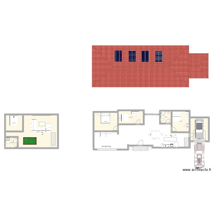 eco.. Plan de 8 pièces et 124 m2