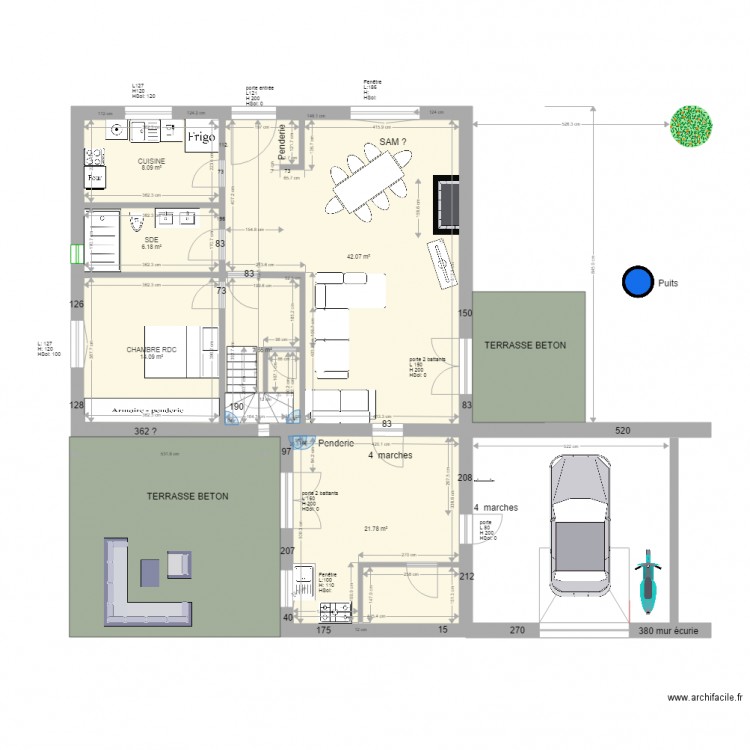  maison RDC FUTUR. Plan de 0 pièce et 0 m2