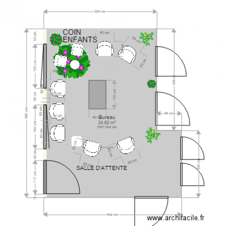 19 salle 22 FLEURIE. Plan de 0 pièce et 0 m2