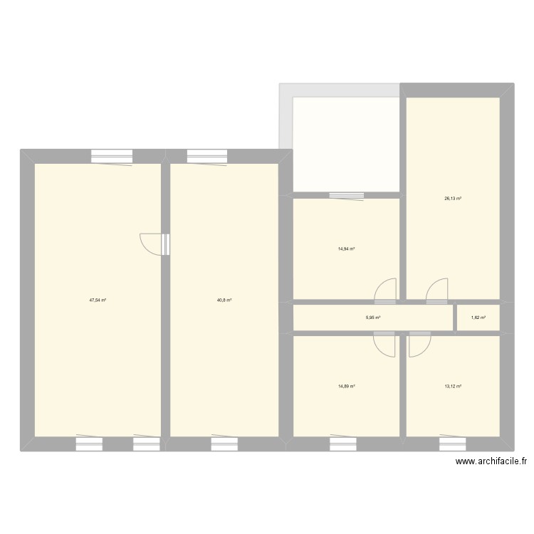 Henriville modif etage. Plan de 0 pièce et 0 m2