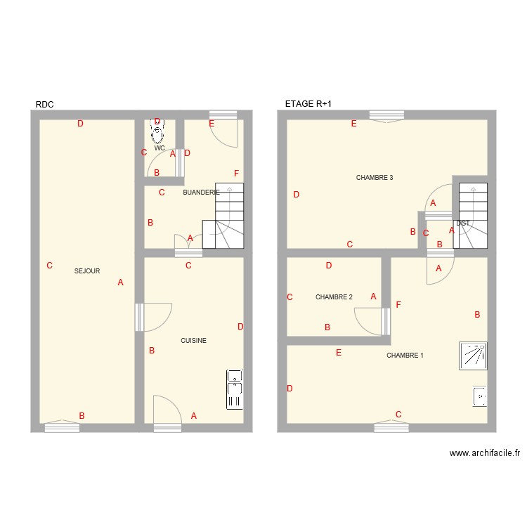 grenier. Plan de 0 pièce et 0 m2