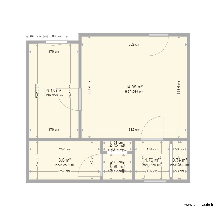 14 WATTEAU. Plan de 0 pièce et 0 m2