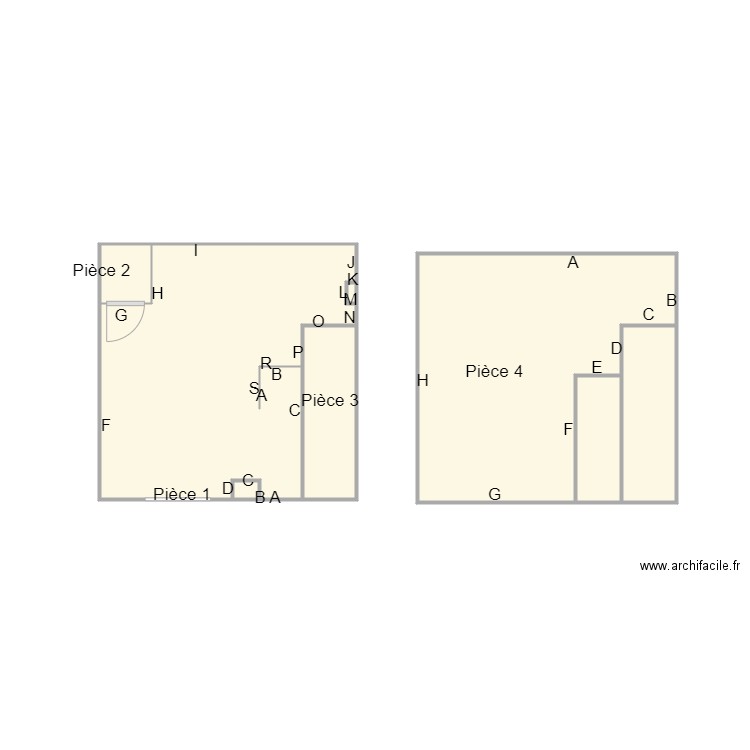 Croquis FONCIERE LOCATUM. Plan de 8 pièces et 24 m2