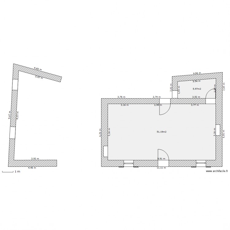 Tarnaud. Plan de 0 pièce et 0 m2