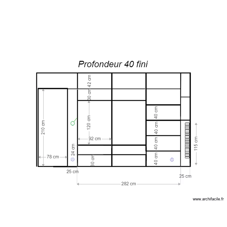 placard chambre jd int 2. Plan de 