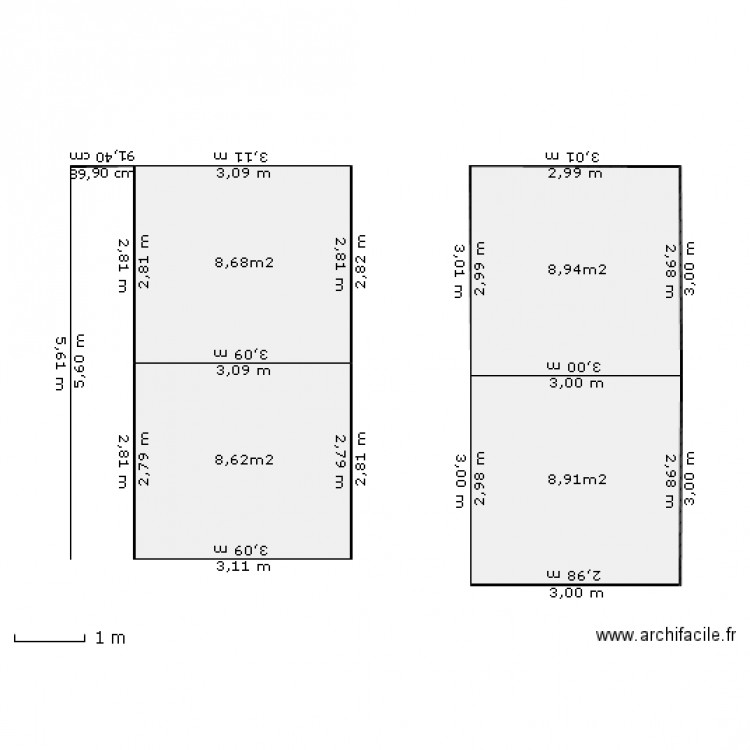 extension. Plan de 0 pièce et 0 m2