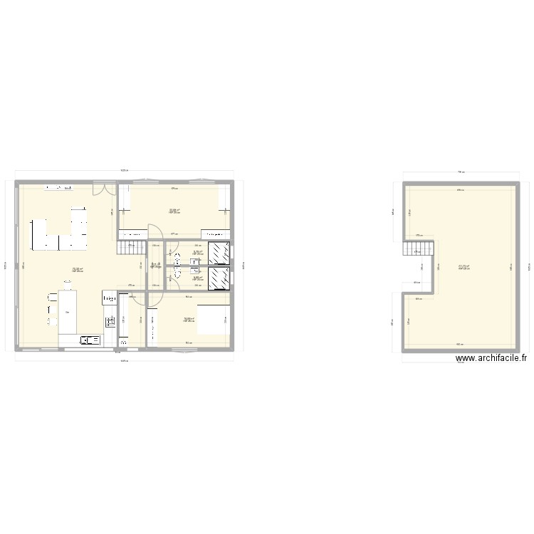 VILLA F3. Plan de 7 pièces et 186 m2