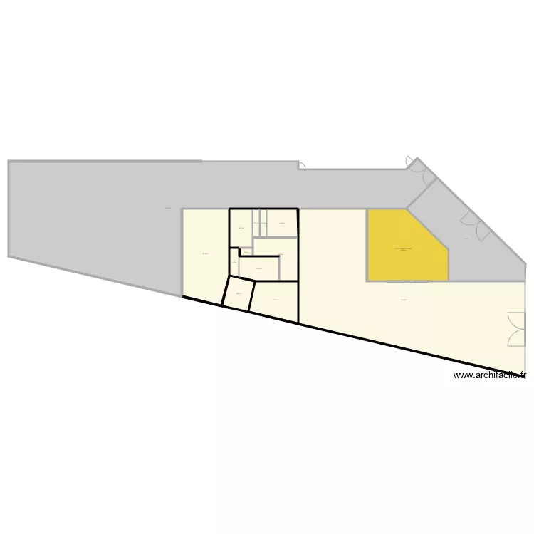 ak99 1005D SIMULATION RESIDENCE ETUDIANTE. Plan de 