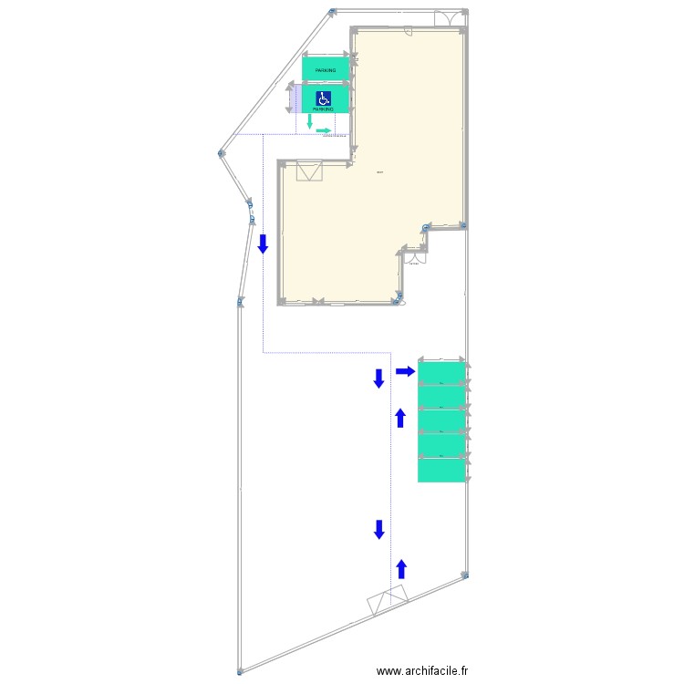 PLAN DE MASSE SUR PARCELLE. Plan de 0 pièce et 0 m2