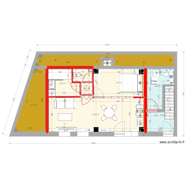 gite 2 projet GO. Plan de 0 pièce et 0 m2