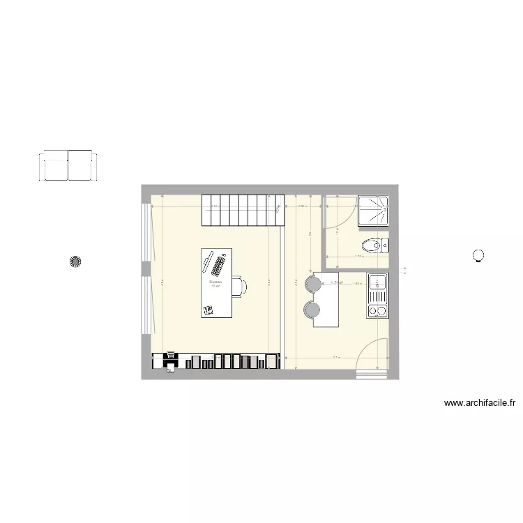 Bureau Lyon. Plan de 