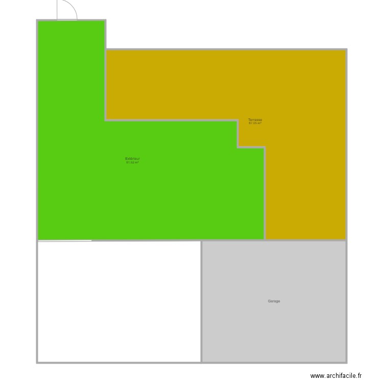 PLAN EXTERIEUR COTE SUD. Plan de 0 pièce et 0 m2