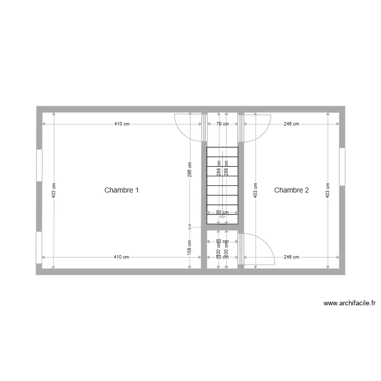 st philomene ETAGE plafond. Plan de 