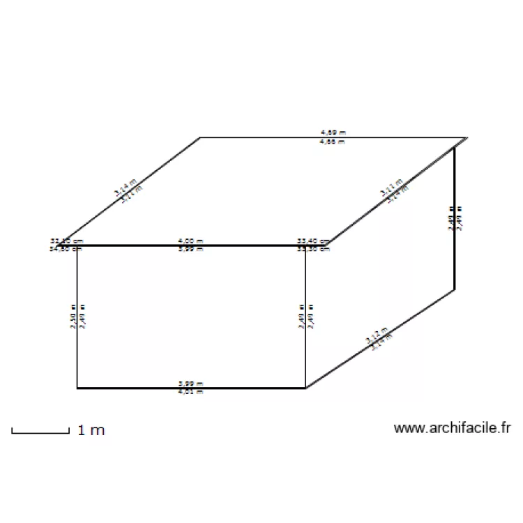 abri jardin face terrasse. Plan de abri jardin face terrasse. Plan de