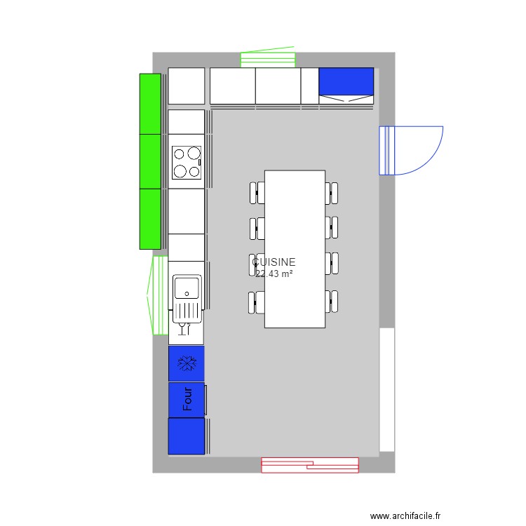 cuisine 3. Plan de 0 pièce et 0 m2