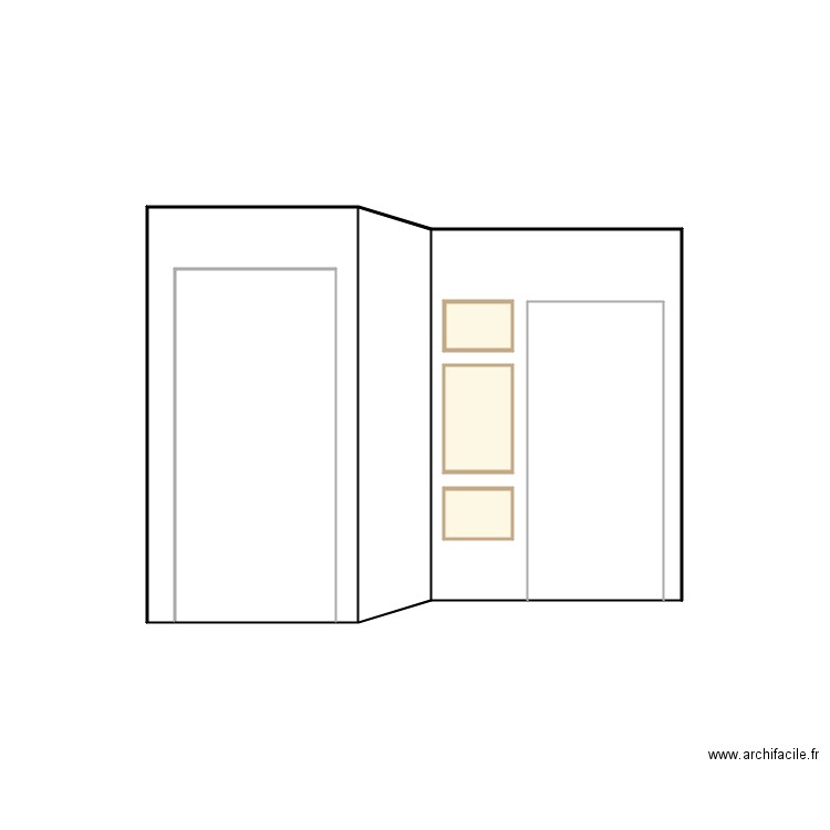 niches couloir V2. Plan de 0 pièce et 0 m2