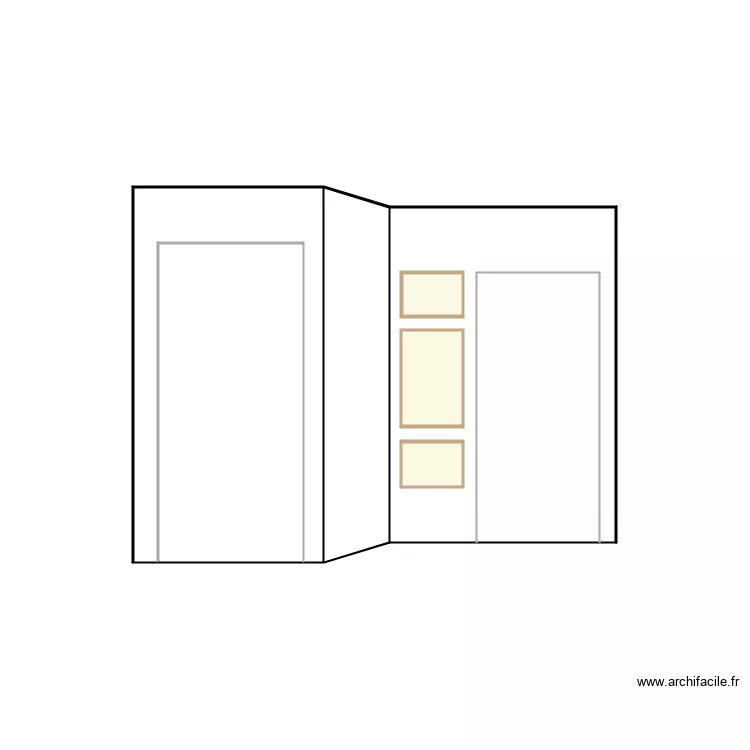 niches couloir V2. Plan de niches couloir V2. Plan de