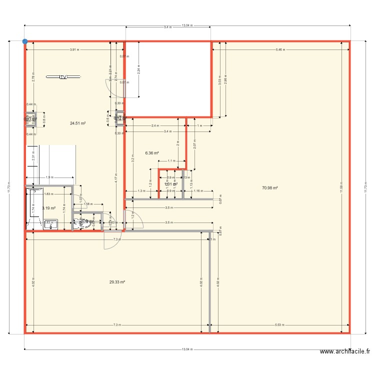 studioRDC3105201914h02. Plan de 0 pièce et 0 m2