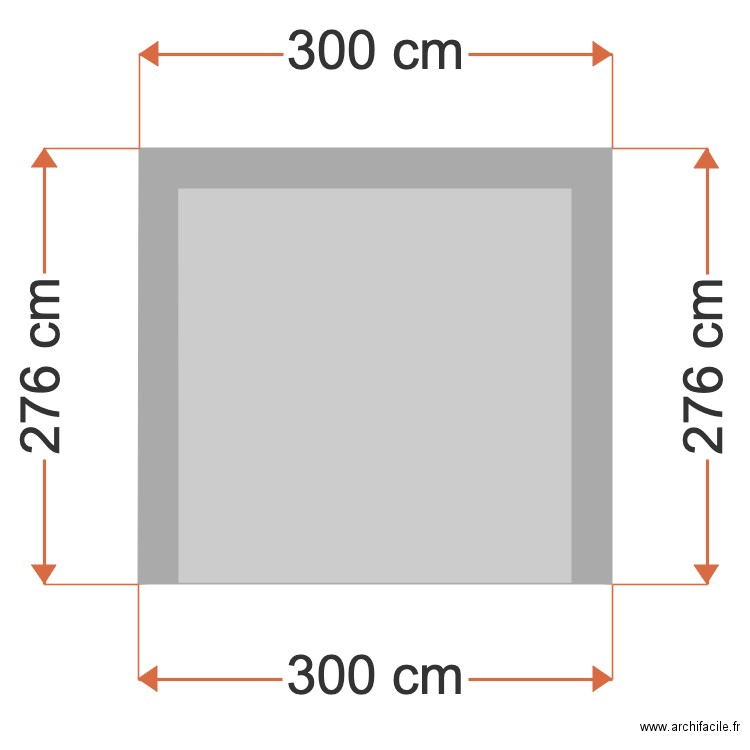 Vue de coté abri piscine. Plan de 0 pièce et 0 m2