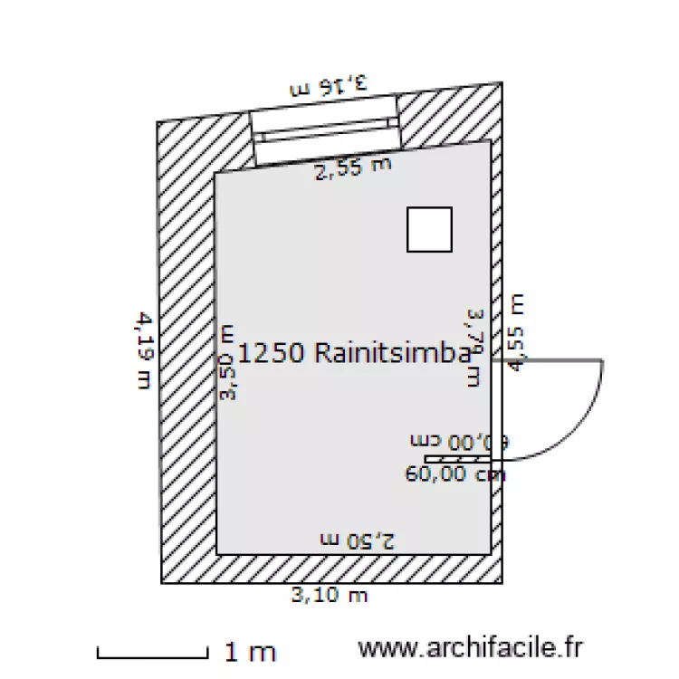 1250 Rainitsimba. Plan de 