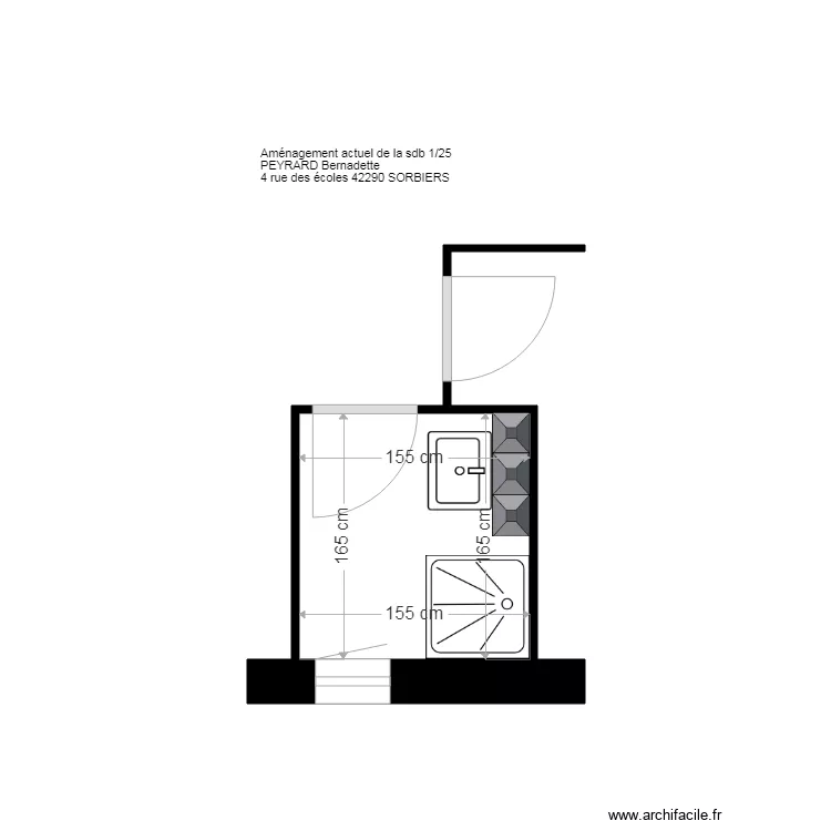 plan sdb edl PEYRARD Sorbiers. Plan de plan sdb edl PEYRARD Sorbiers. Plan de