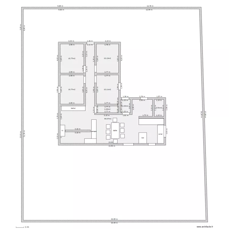 113m2. Plan de 113m2. Plan de