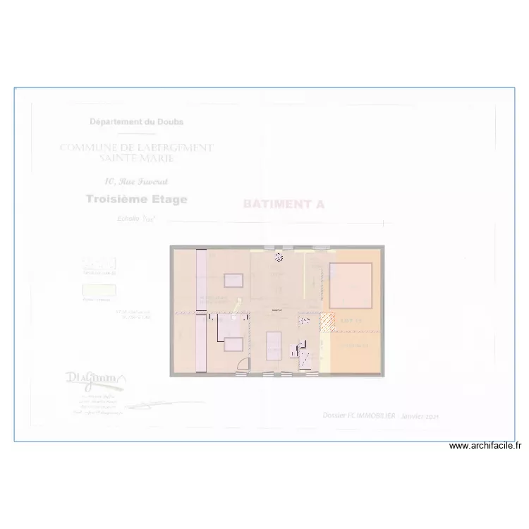 APPARTEMENT LABERGEMENT 1. Plan de APPARTEMENT LABERGEMENT 1. Plan de