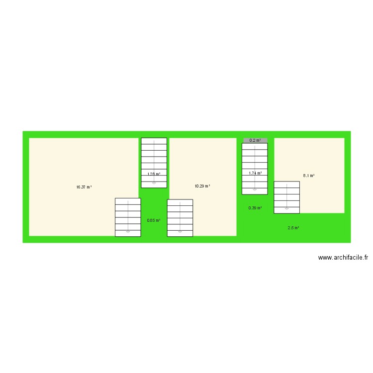 escaliers exterrieurs. Plan de 0 pièce et 0 m2