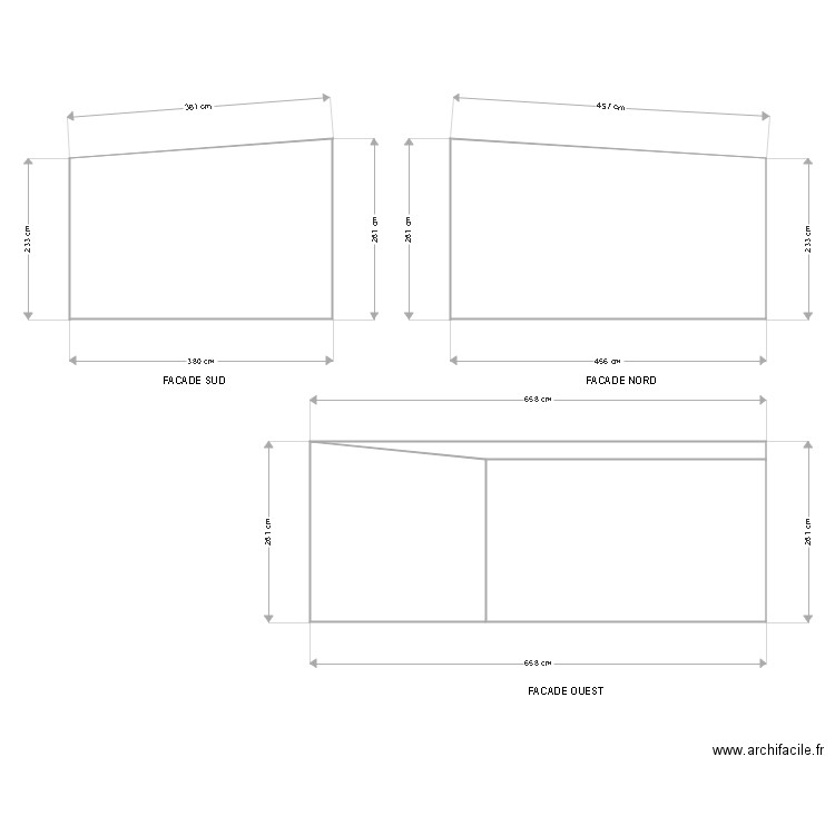 Brem Chalet Façade. Plan de 0 pièce et 0 m2